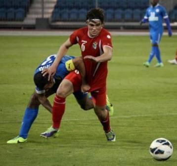 الداوود خلال مشاركته في المباراة أمام الحد البحريني