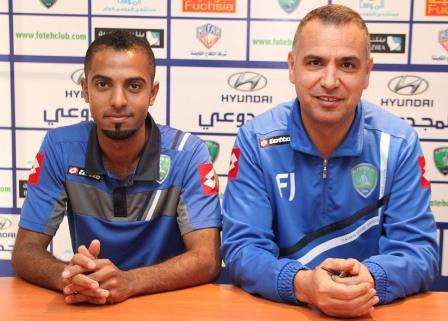 الجبال والعبدالله في المؤتمر الصحفي