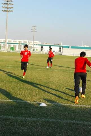 من تدريبات المنتخب البحريني