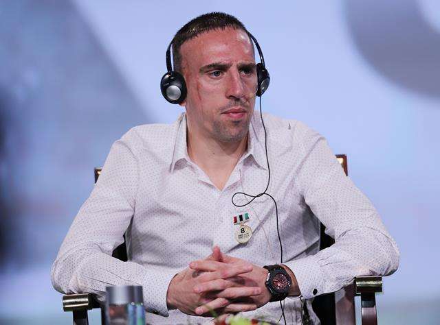 فرانك ريبيري خلال مشاركته في المؤتمر