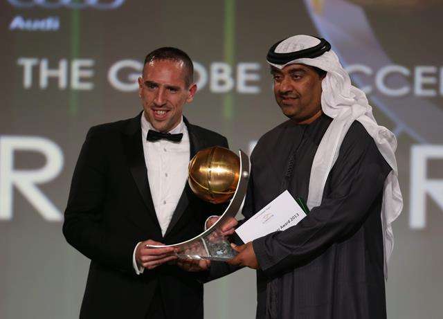 ريبيري وجائزة "جلوب سوكر" الكبرى