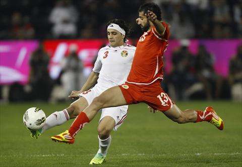 من لقاء الأردن والبحرين في نهائي الدورة العربية بقطر