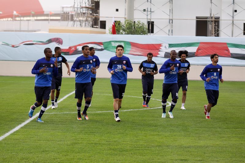 صورة أرشيفية لاستعدادات المنتخب القطري