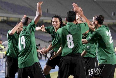 الفرحة الليبية بهدف الفزانى الأول 