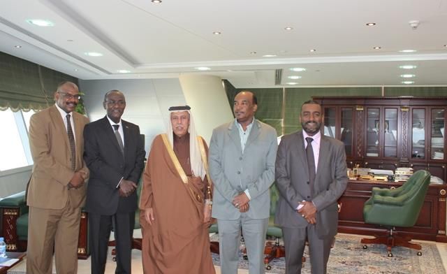 وفد المريخ السوداني مع نائب رئيس الورزاء القطري