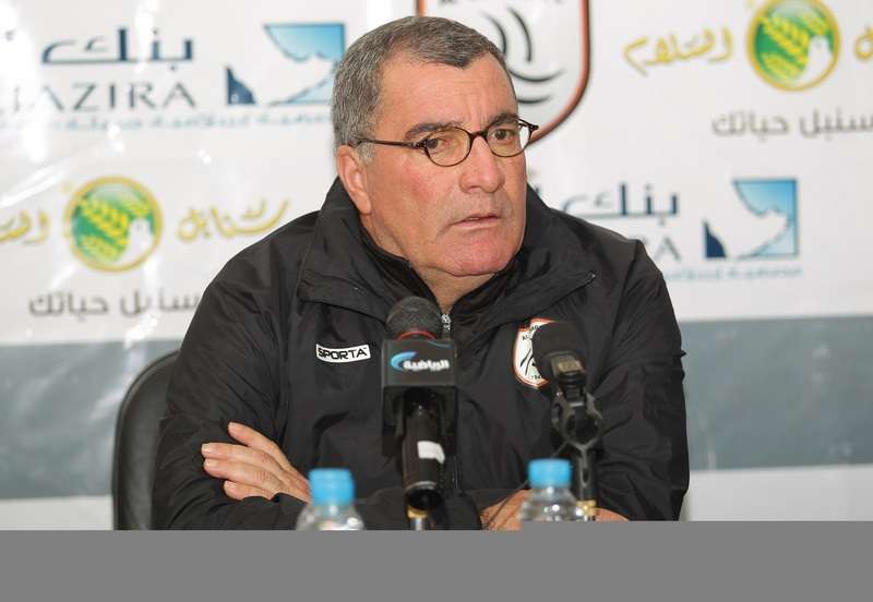 عمار السويح متحدثا في المؤتمر الصحفي اليوم