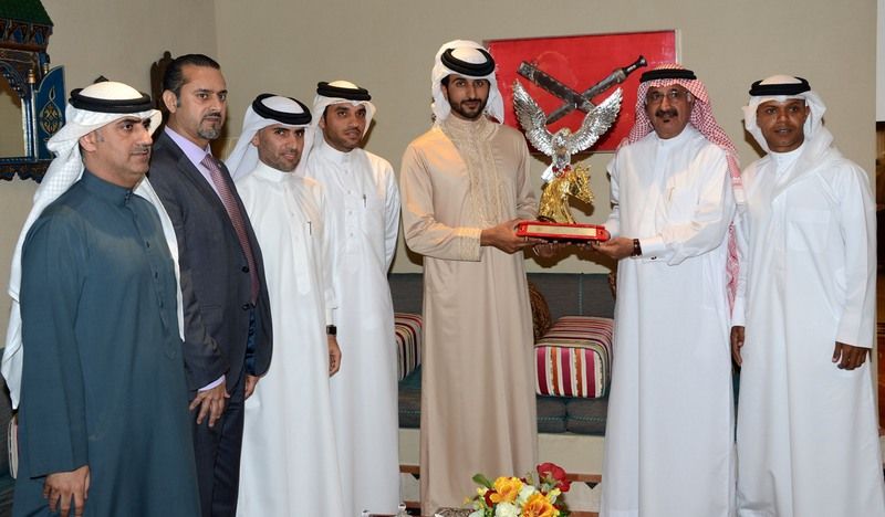 لقطات من استقبال الشيخ ناصر للطاقم المونديالي