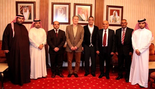 جانب من استقبال الدكتور حسن مصطفى