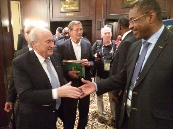 لقاء رئيس الاتحاد السوداني بجوزيف بلاتر