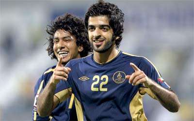 حسن محمد يسجل في مرمى بني ياس