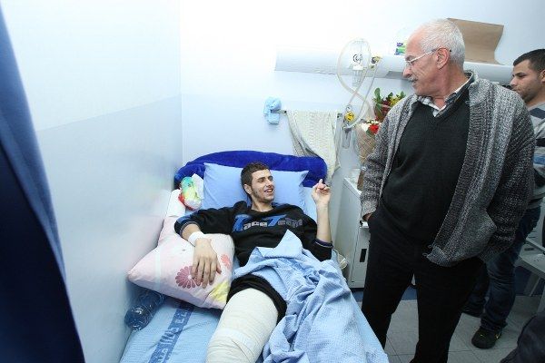 كوكش خلال تواجده مع اللاعب ادم حلبية