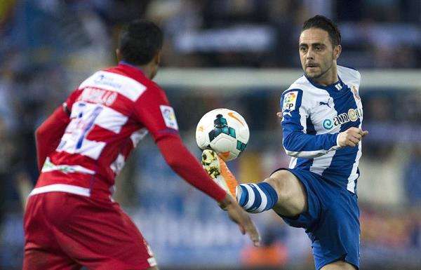 جانب من مباراة غرناطة وإسبانيول 