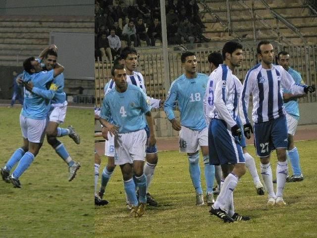 صورة من اللقاء وفرحة الشيخ والشبول بالفوز وبعدسة كووورة