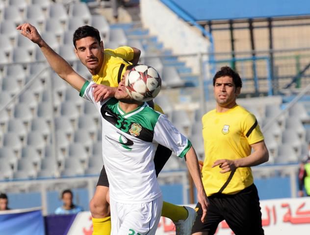من مباراة اربيل والشرطة في الجولة الماضية