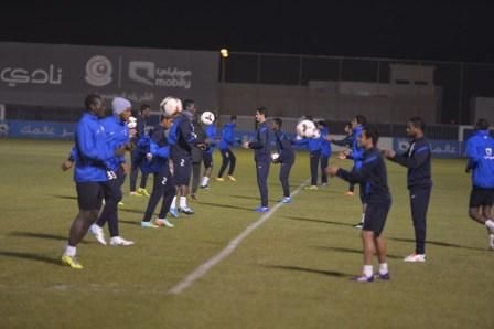 جانب من تدريب الهلال اليوم الثلاثاء