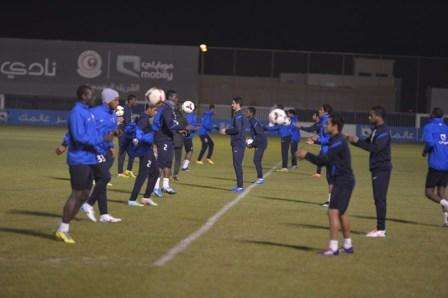 جانب من تدريب الهلال اليوم الثلاثاء
