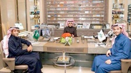 استقبال الوليد بن طلال للمدرب سامي الجابر