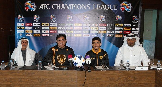  محمد إبراهيم خلال المؤتمر الصحفي