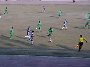 جانب من مباراة القمة بين الشرطة والجوية