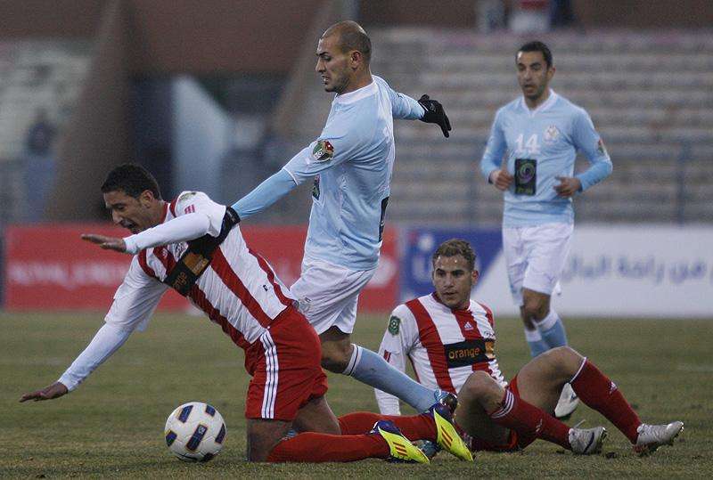 من لقاء سابق بين الفيصلي وشباب الأردن 