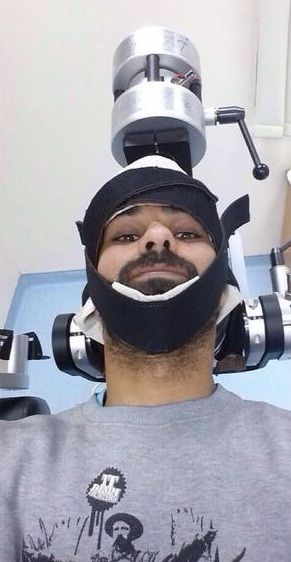 فهد الفرحان واصابة في الرقبة