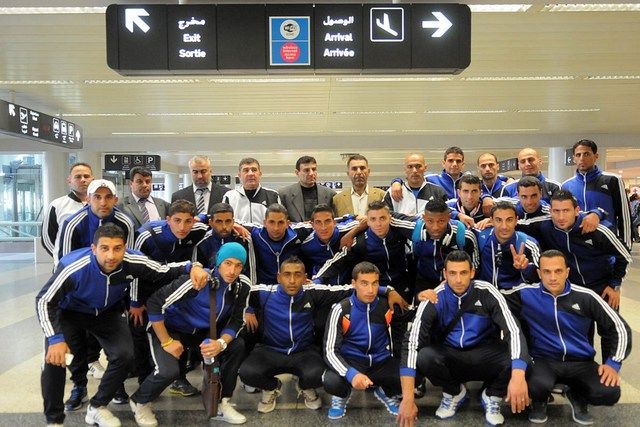 بعثة نادي نادي ذات راس في مطار رفيق الحريري الدولي اليوم