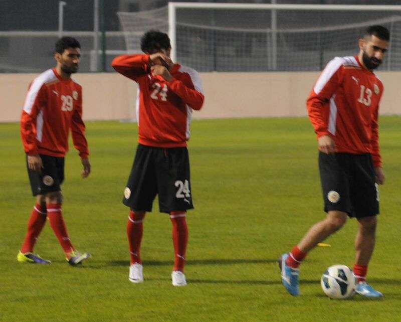 جانب من تدريب المنتخب البحريني