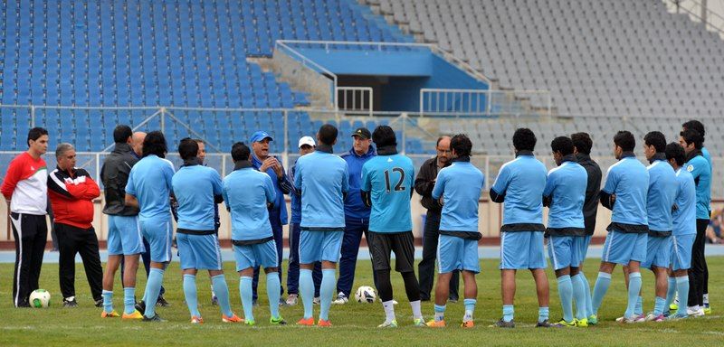 آخر تدريبات اجراها المنتخب العراقي في بغداد