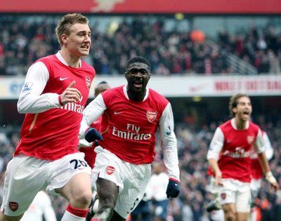 نيكولاس بينتيندر سجل هدف الفوز و التقدم لصالح الارسنال