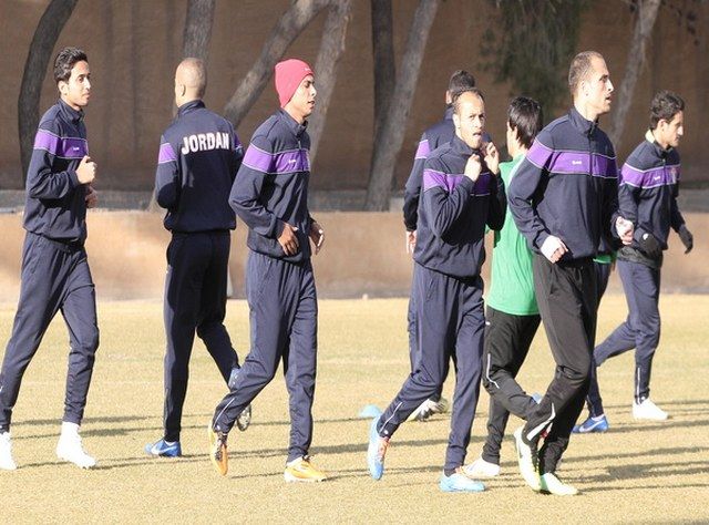 من تدريبات النشامى استعدادا لمواجهة سوريا
