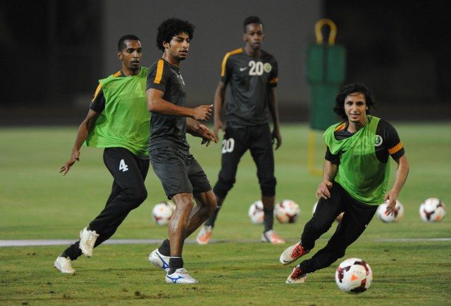 المنتخب  السعودي يتدرب في الدمام