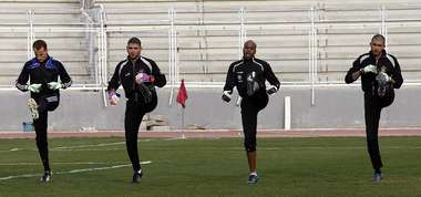 من تدريبات حراس المنتخب الأردني