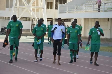 المنتخب خلال تدريبات اليوم