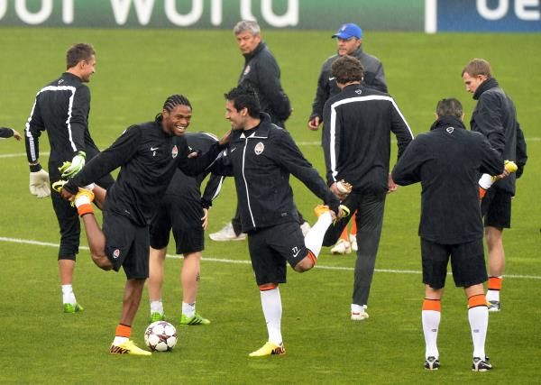 صورة أرشيفية لإحدى تدريبات شاختار الأوكراني