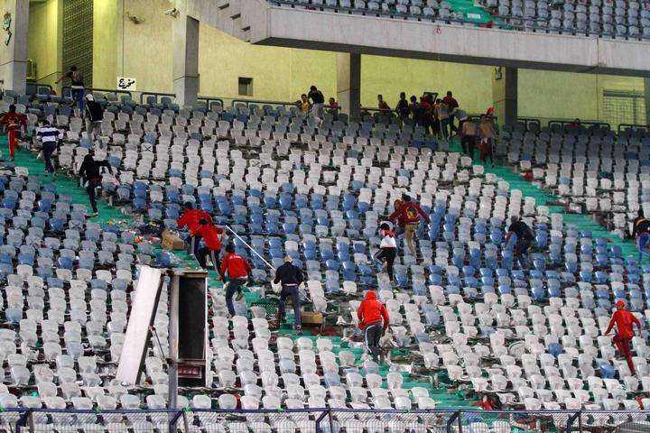 شغب الجماهير في بطولة السوبر الأفريقي