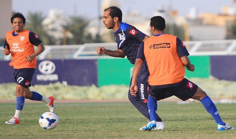 مشعل السعيد في تدريبات اليوم