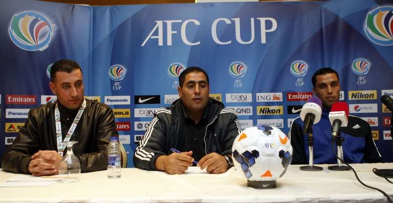 عبد القادر يتحدث في المؤتمر الصحفي اليوم 