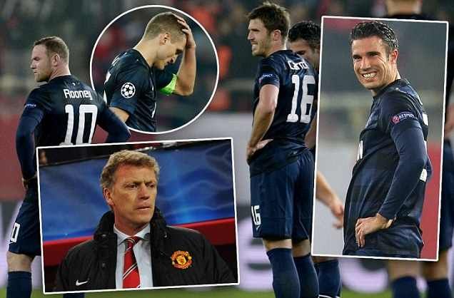 مويس المتعثر وحسرة على وجه اللاعبين فان بيرسي وروني