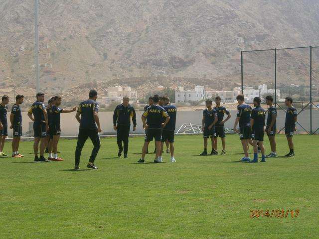 من تدريب الصفاء اليوم على ملعب بوشر 