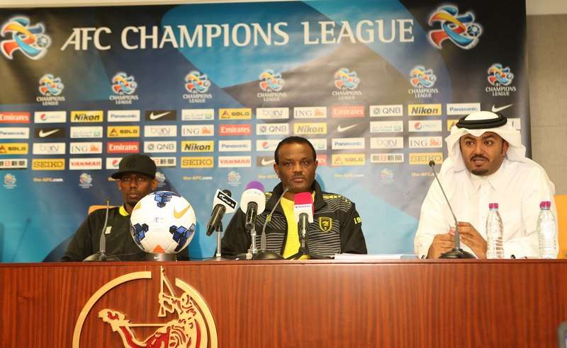 زايد والمنتشري في المؤتمر الصحفي