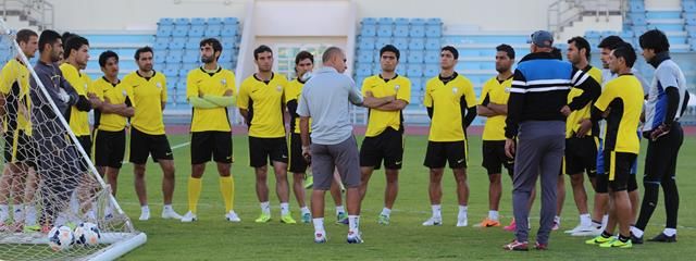 اخر وحدة تدريبية للاعبي اربيل قبل المباراة