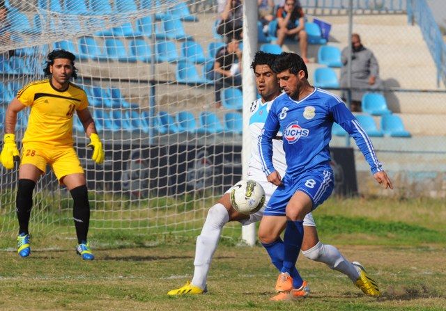 لقطة للجوية في مباراته مع النجف