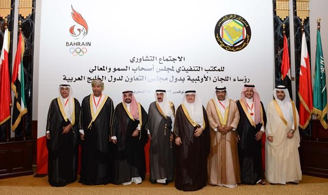 صورة جماعية للامناء العامين للجان الاولمبية الخليجية  