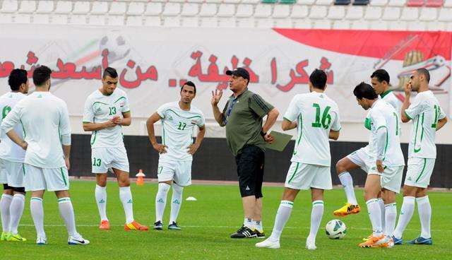 جانب من تدريبات المنتخب الاولمبي السابقة مع المدرب حكيم شاكر 