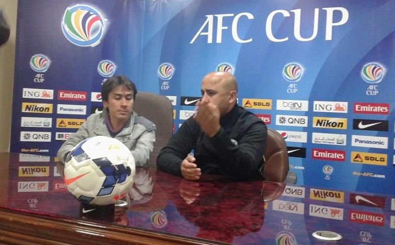 احمدوف مدرب رافشان يتحدث في المؤتمر الصحفي