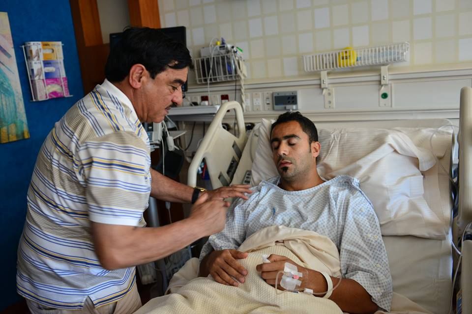 مصطفى كريم مع النجم الدولي مجبل فرطوس