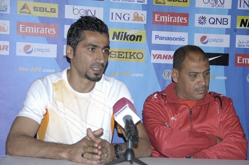 عساف يتحدث في المؤتمر الصحفي اليوم