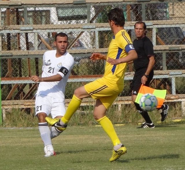 عماد محمد في اخر مبارياته الموسم الماضي في الدوري العراقي