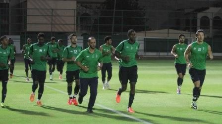 جانب من تدريبات الأهلي اليوم