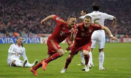 فرحة ريبيري بهدف في مرمى ريال مدريد بلقاء سابق